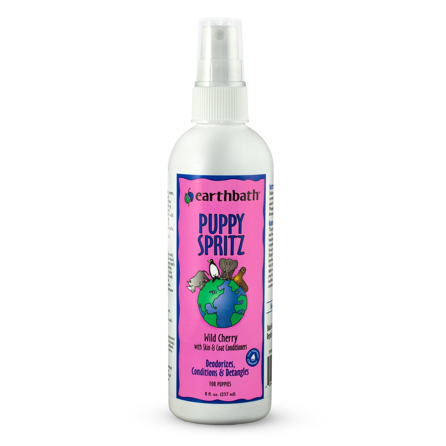 earthbath® Puppy Spritz, Wild Cherry with Skin & Coat Conditioners  237ml  (8oz)