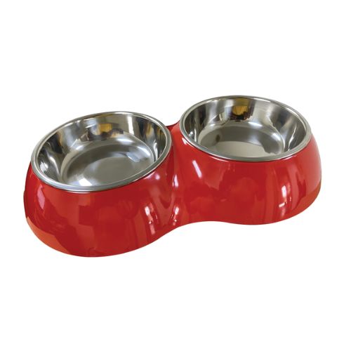 Nutrapet Melamine Double Diner Bowl for Dogs