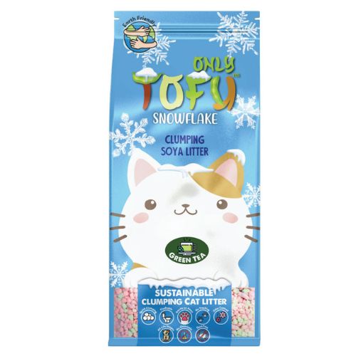 Nutrapet Tofu Snowflake Clumping Cat Litter - Green Tea 7 Liters