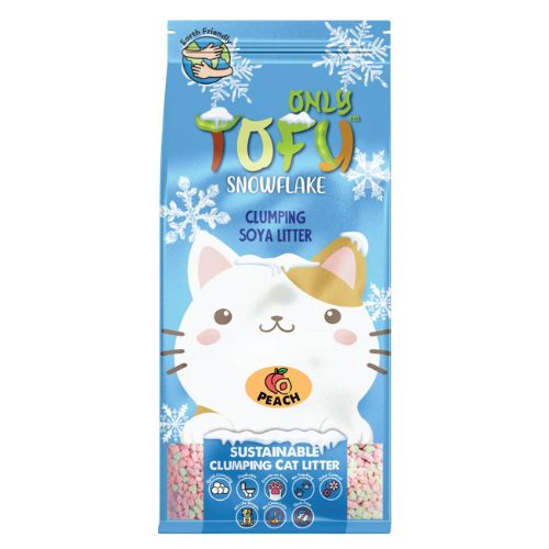 Nutrapet Tofu Snowflake Clumping Cat Litter - Peach 7 Liters