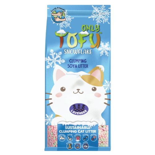 Nutrapet Tofu Snowflake Clumping Cat Litter - Lavender 7 Liters