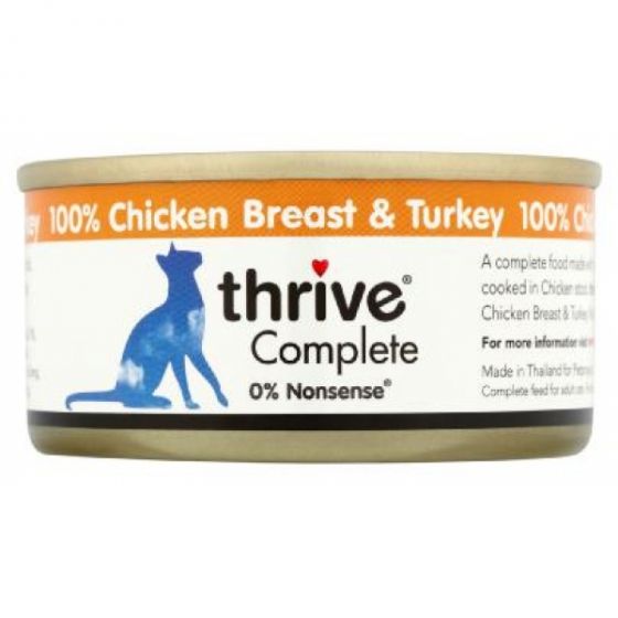 Thrive Chicken & Turkey Wet Food. 75 grams