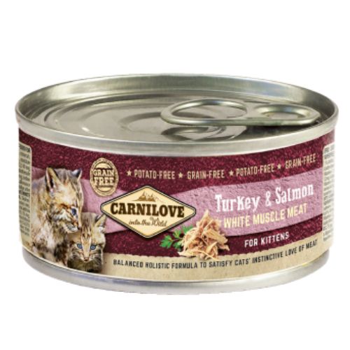 Carnilove Turkey & Salmon for Kittens Wet Food 100g can