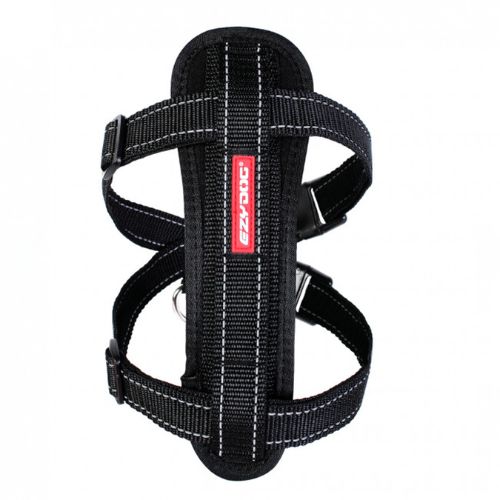 EzyDog Chest Plate Dog Harness Black