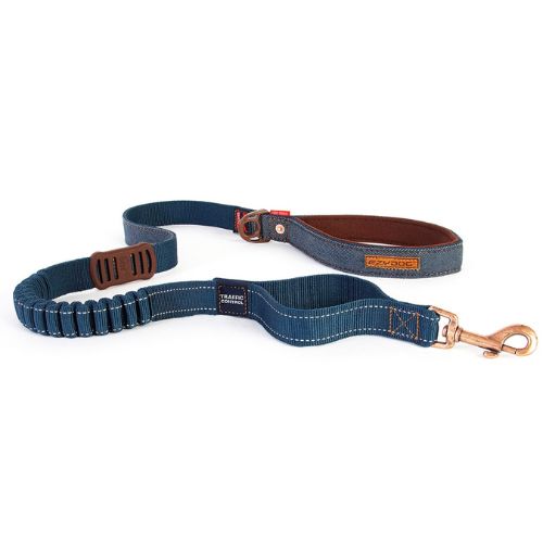 EzyDog Zero Shock 48" Dog Leash - Denim