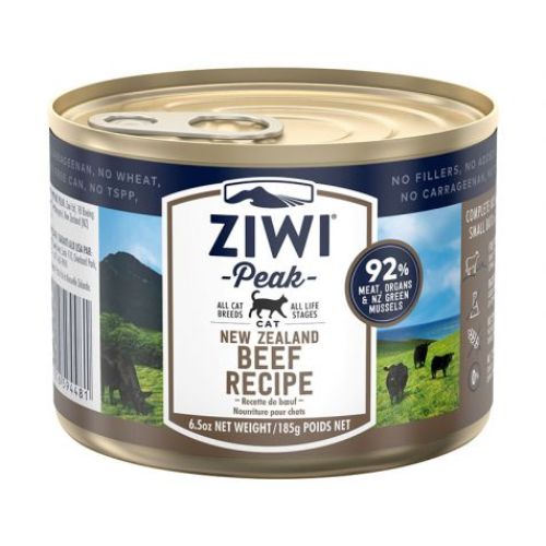 Ziwi Peak Beef Wet Food for Cats 185 g