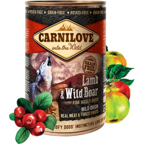 Carnilove Lamb & Wild Boar Wet Food for Dogs  400g