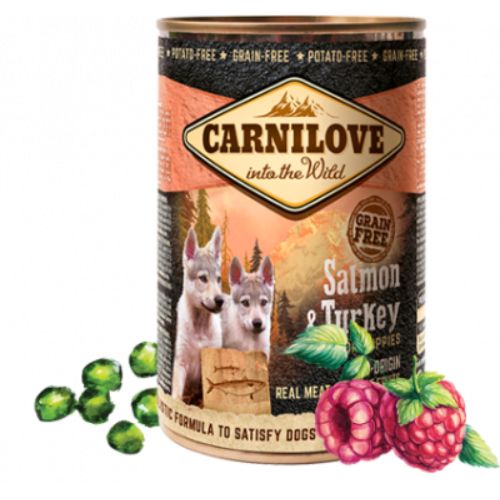 Carnilove Salmon & Turkey Wet Food for Puppies  400g