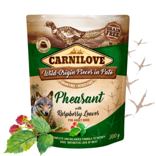 Carnilove Pheasant with Raspberryleaf Wet Food for Dogs 300g