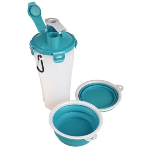 Flamingo Traveling Cup Trinka Turquoise & Light Grey  400 ml