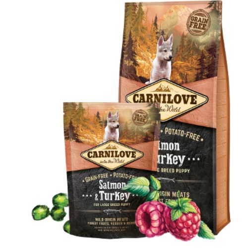 Carnilove Salmon & Turkey Dry Food for large breed puppies