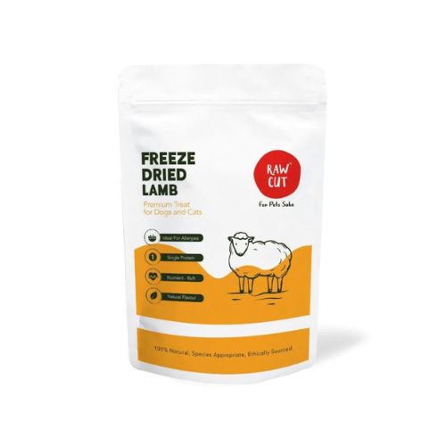 Raw Cut Freeze-Dried Lamb Treats for Dogs  50g