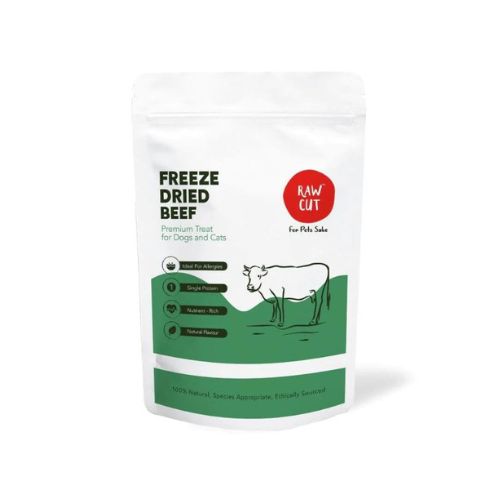 Raw Cut Freeze-Dried Beef Treats for Dogs  50g