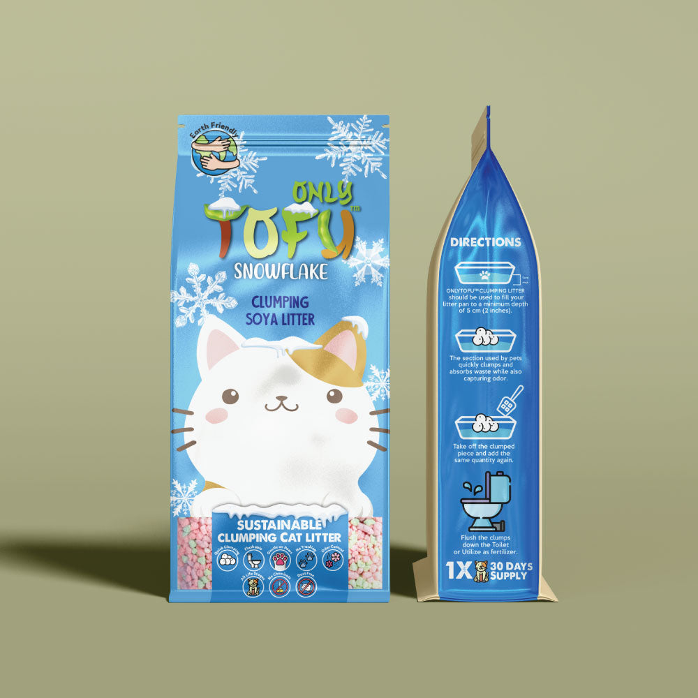 Nutrapet Tofu Snowflake Clumping Cat Litter - Peach 7 Liters