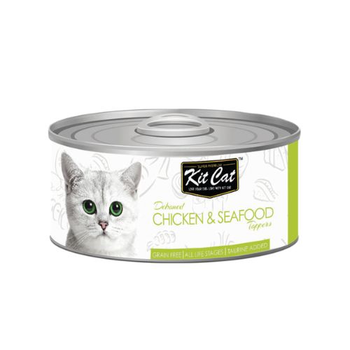 Kit Cat Deboned Chicken & Seafood Toppers Wet Food 80g can