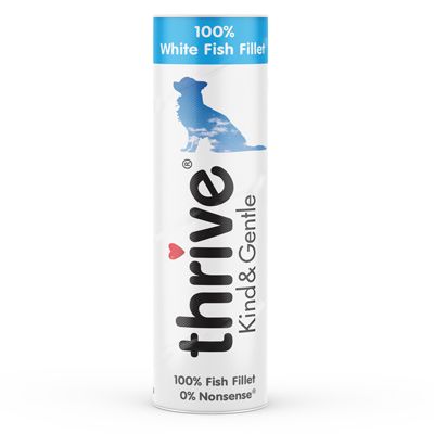 Thrive Kind & Gentle White Fish Treats for Dogs. 15 grams tube