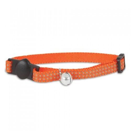 Petmate Adjustable Cat Collar - Glow Dots Orange