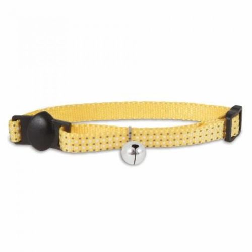 Petmate Adjustable Cat Collar - Glow Dots Yellow