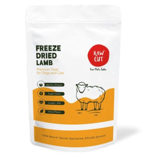 Raw Cut Freeze Dried Lamb Treats for Cats 50g