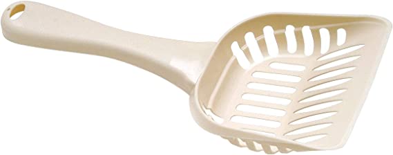 Petmate Litter Scoop with Microban - Bleach Linen, Large