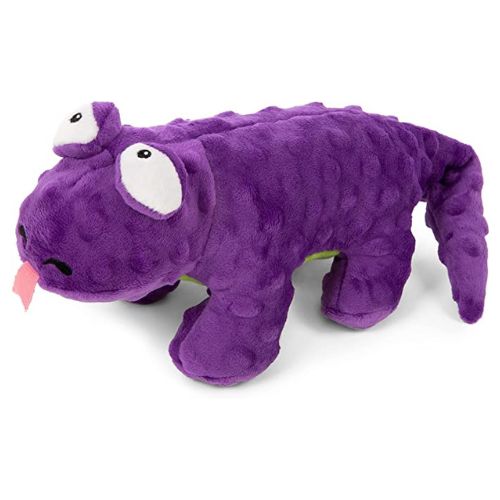 GoDog Action Plush Lizard With Chew Guard Technology Animated Squeaker Dog Toy