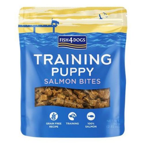 Fish4Dogs Training Puppy Salmon Bites Treats 80g