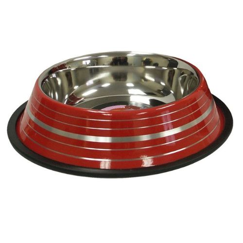 RainTech Stainless Steel Colored with Silver Linning Bowl