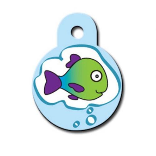 ID Tag - Circle Small Fish Dream