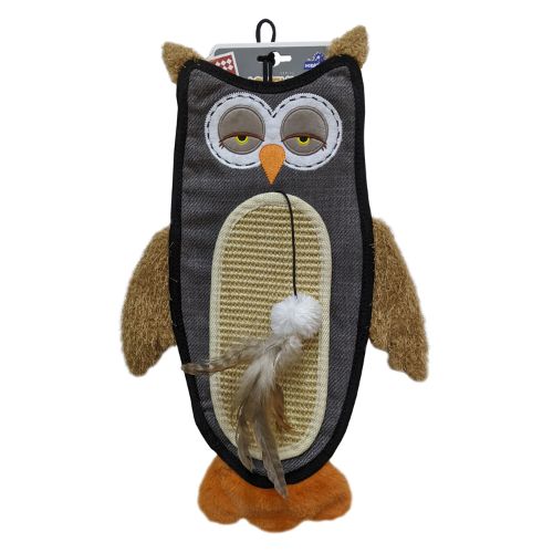 GiGwi Owl Cat Scratcher with Catnip