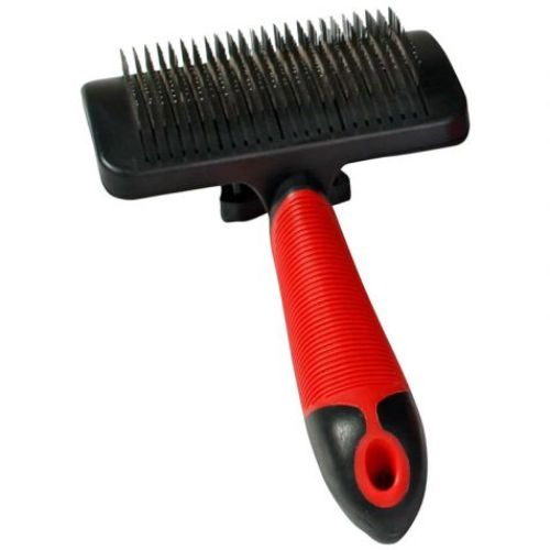 Flamingo Dog Slicker Brush Easy Clean