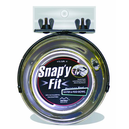 Snap’y Fit Stainless Steel Food & Water Bowl