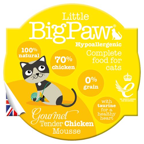 Little Big Paw Gourmet Tender Chicken Mousse for Cats Wet Food 85g