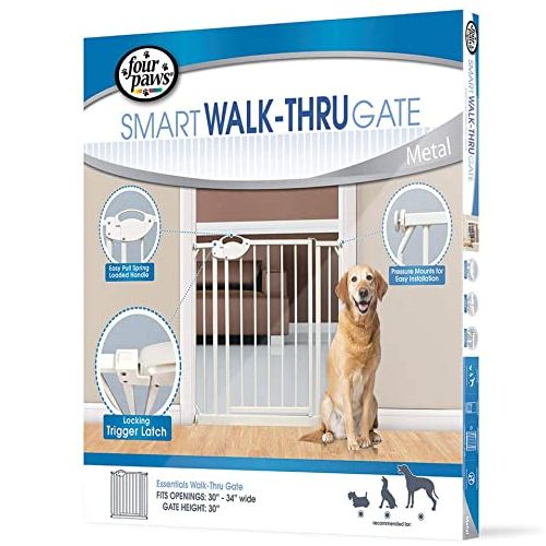 Four Paws Smart Walk-Thru Gate for Dogs