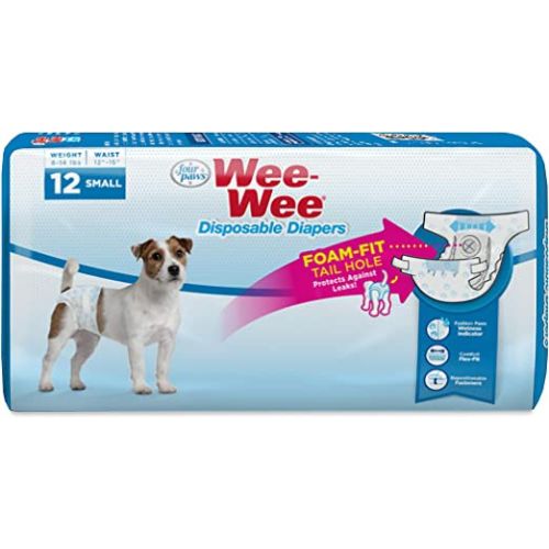 Four Paws Wee-Wee Disposable Dog Diapers 12 pcs